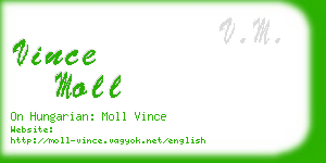 vince moll business card